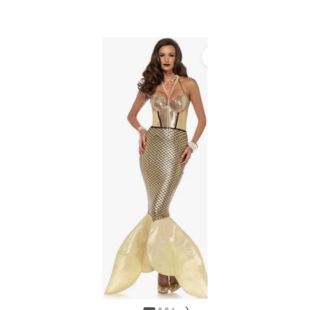 Leg Avenue Golden Glimmer Mermaid Costume RARE Size Medium